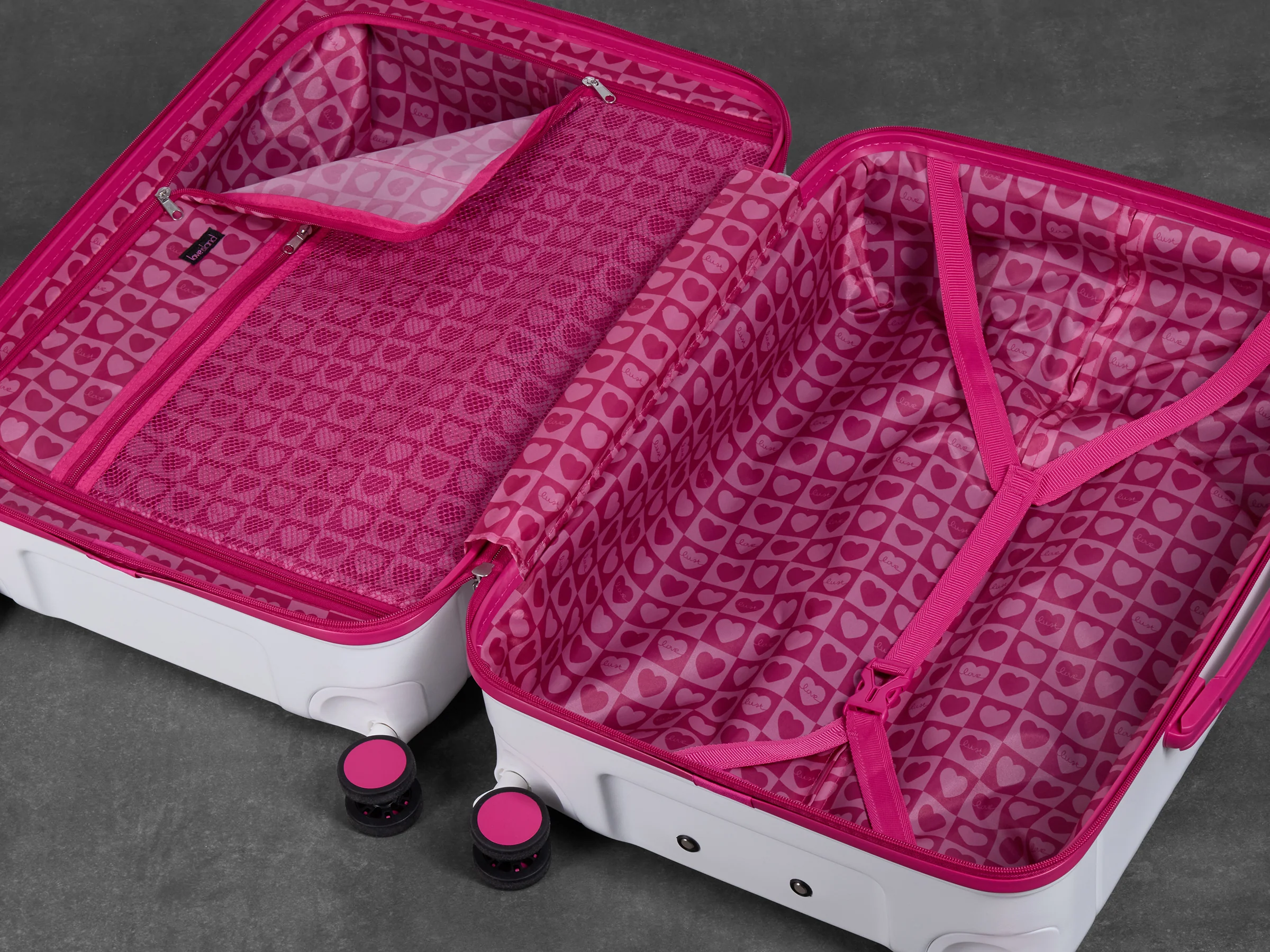Official Love Island White & Pink Cabin Suitcase - Personalised - Image 6