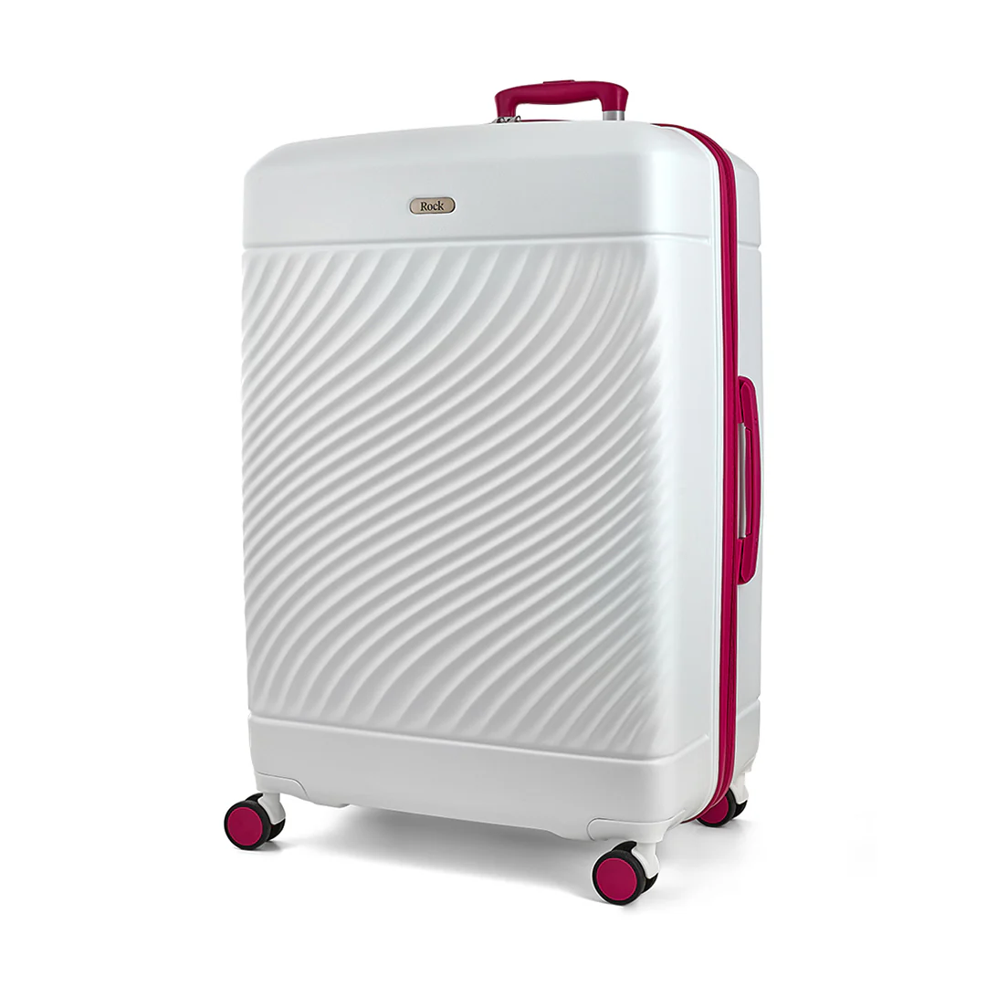 Official Love Island White & Pink Large Suitcase - Personalised - Image 3
