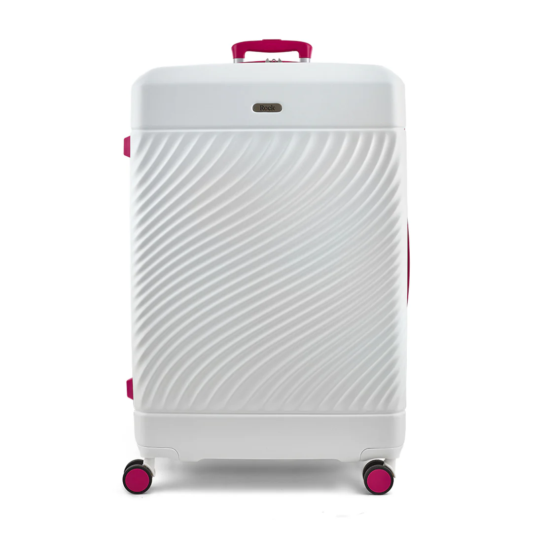 Official Love Island White & Pink Large Suitcase - Personalised - Image 4
