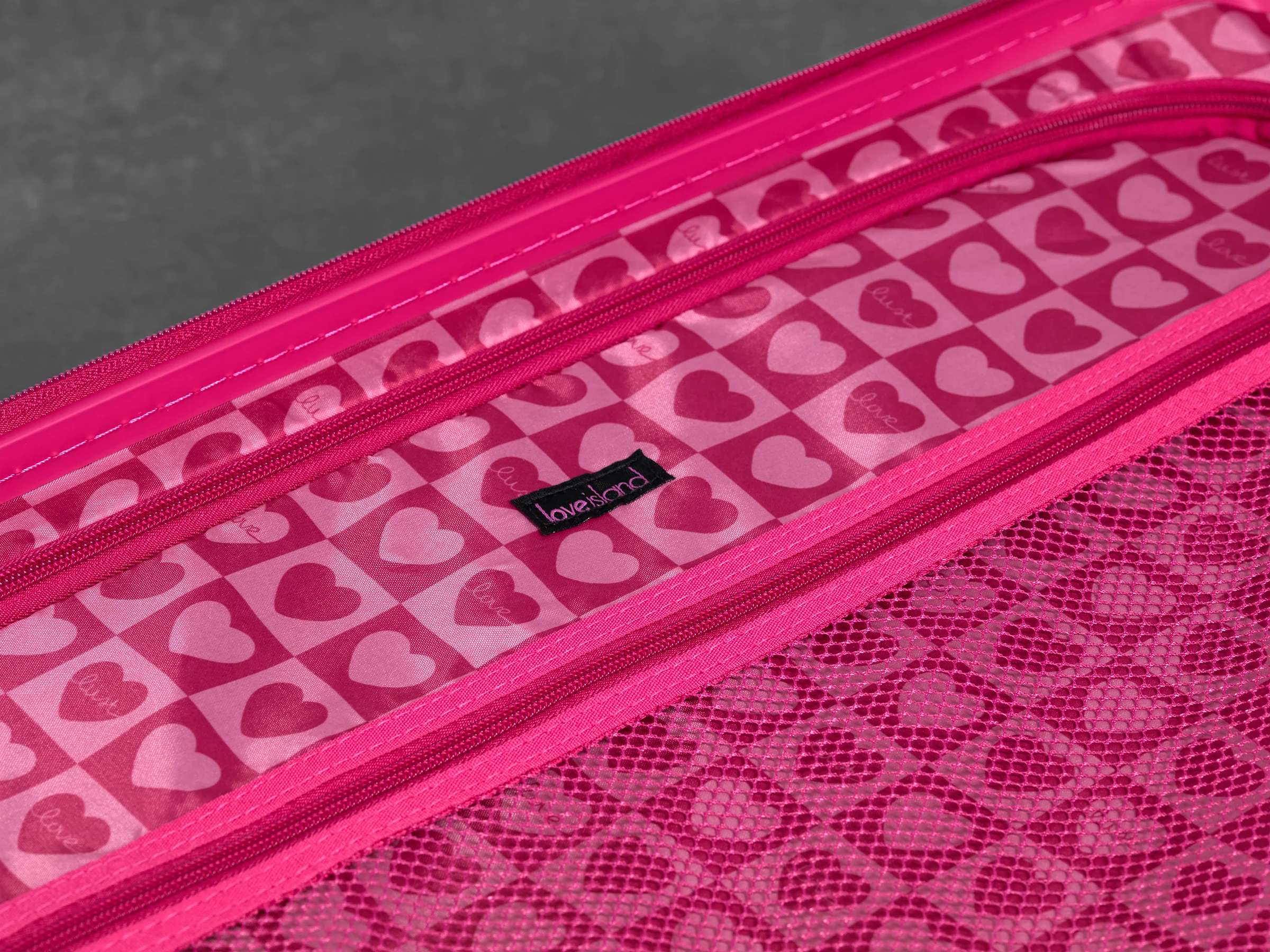 Official Love Island White & Pink Large Suitcase - Personalised - Image 5
