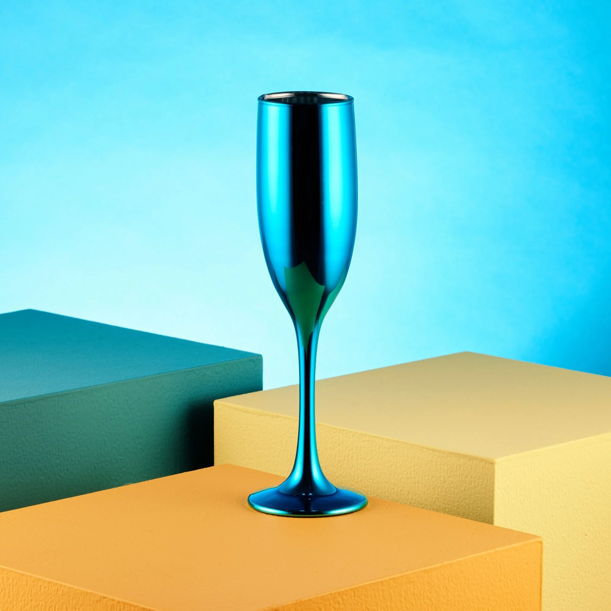 Love Island Blue Champagne Flute - Set of 2 - Image 3