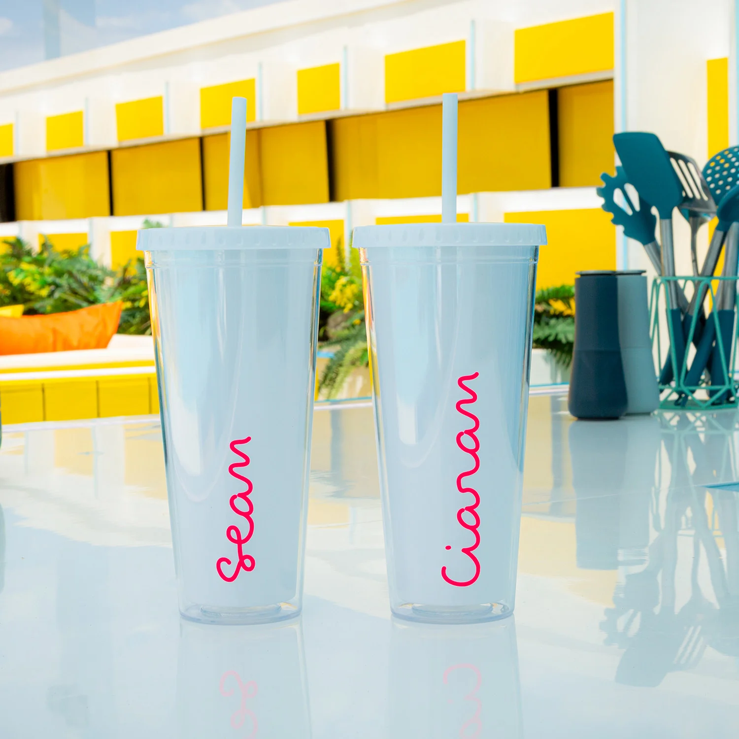 Official Love Island Straw Cup - Personalised - Image 10