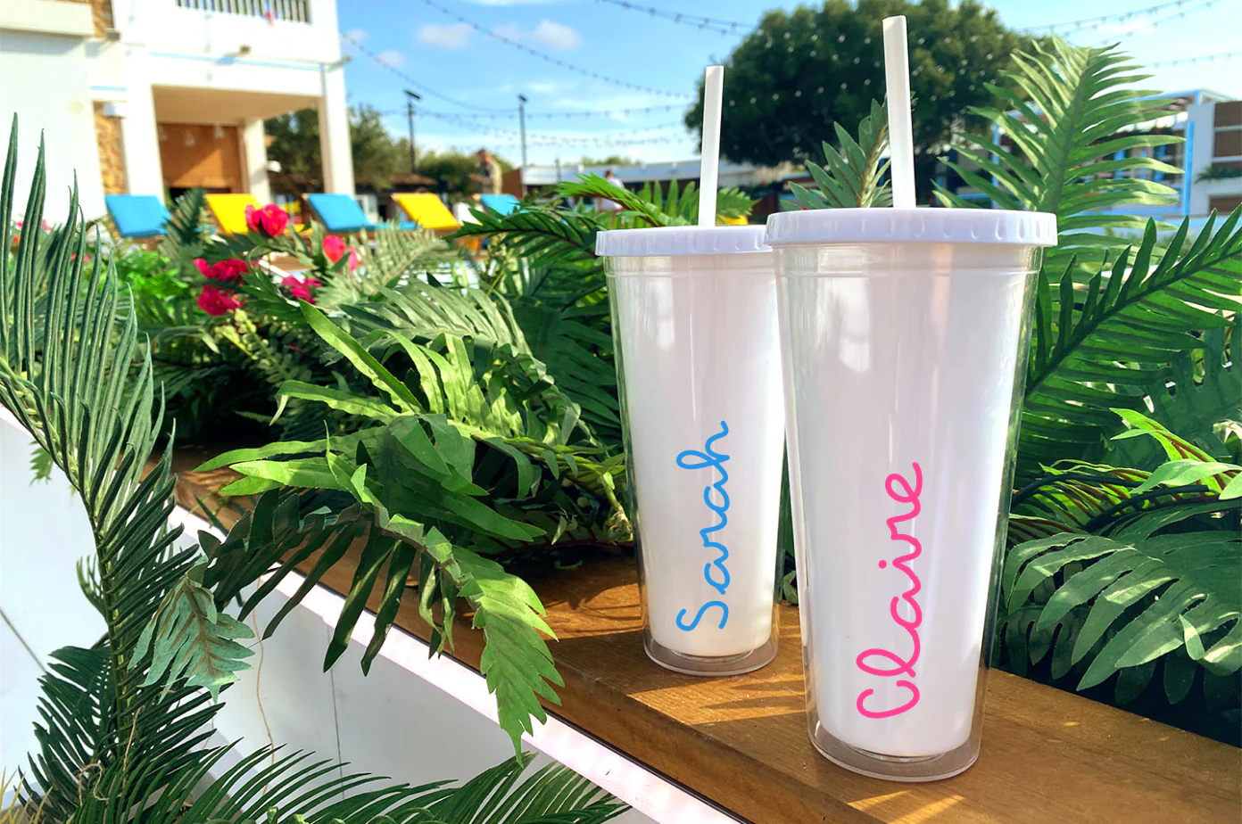 Official Love Island Straw Cup - Personalised - Image 3