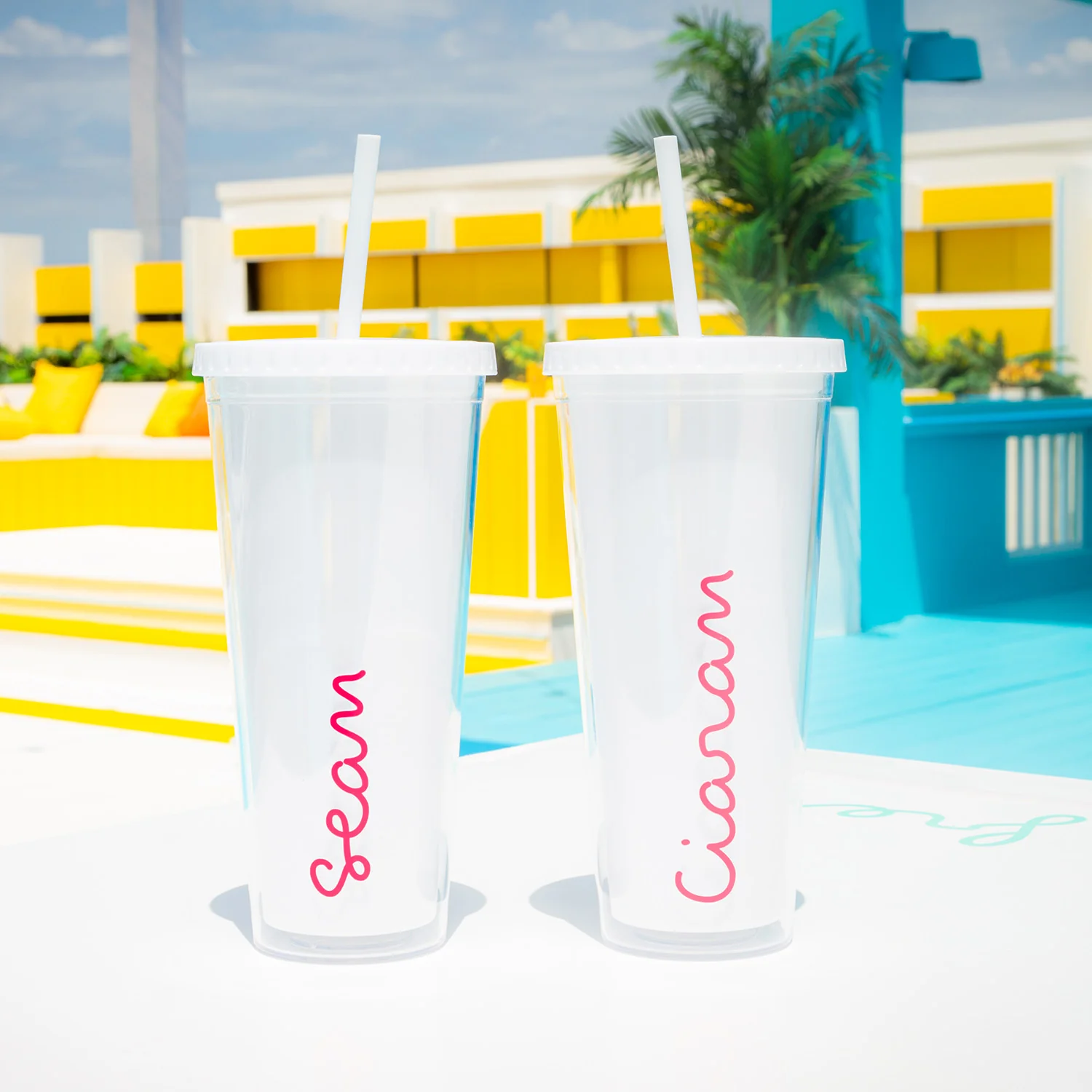 Official Love Island Straw Cup - Personalised - Image 9