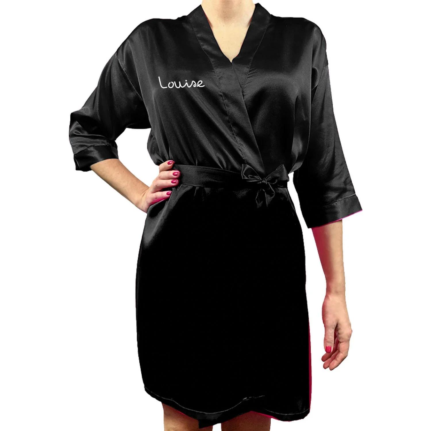 Official Black Love Island Robe - Personalised - Image 3